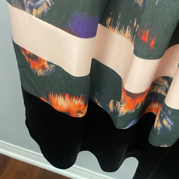 Vintage ABS 🌸 long floral abstract Maxi Skirt - Picture 5 of 9